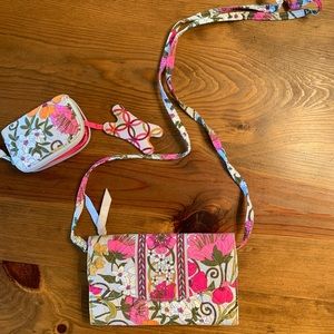 Vera Bradley crossbody/wallet and tech case.